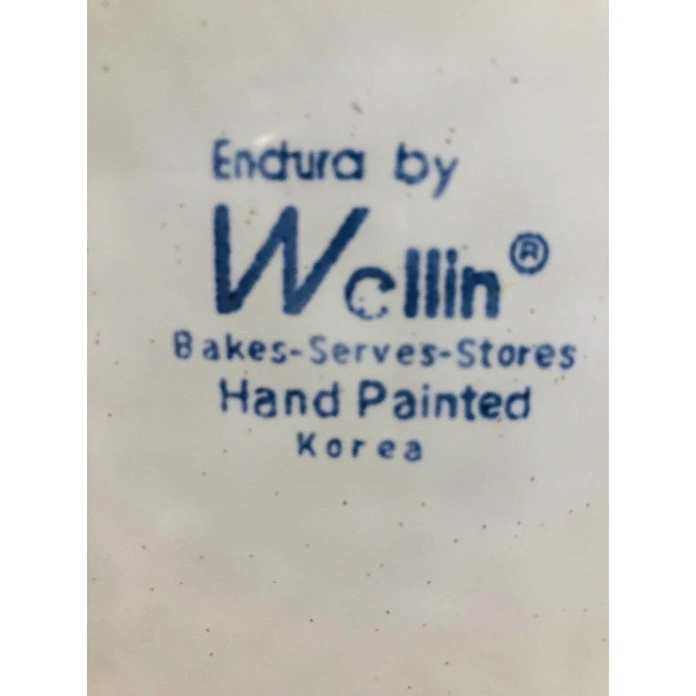 Endura By Wellin Serving Bowl Orange Poppies Wild Flower